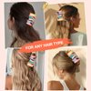 Back To School Hair Clips for Women Girls Orange Book Shape 3.5 Inch Hair Clips Cute Hair Jaw Barrettes for Women Teachers Appreciation Gift Thick and Thin Hair Accessories