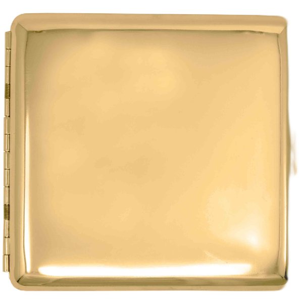 Gold Classic (Full Pack Kings) Metal-Plated Cigarette Case & Stash Box