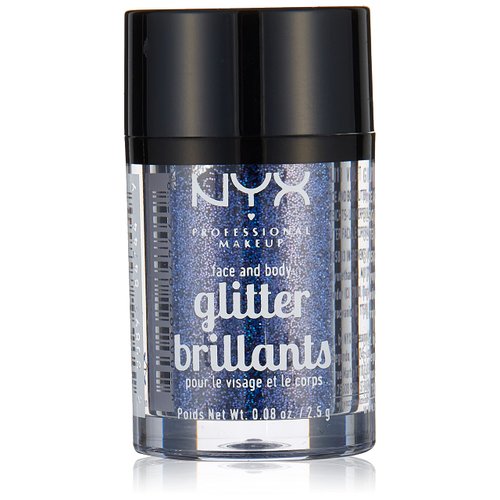 NYX Nyx professional makeup face & body glitter, violet, 0.08 ounce