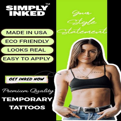 Simply Inked Astrology Temporary Tattoo Designs (Pisces)