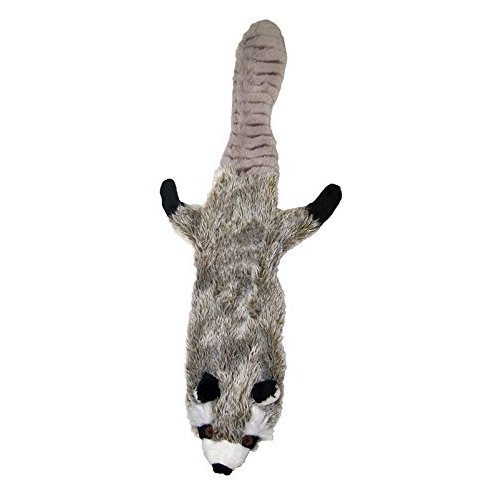 Skineeez Plush Dog Toy Plush Raccoon Small 14 In.