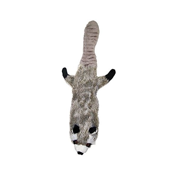 Skineeez Plush Dog Toy Plush Raccoon Small 14 In.