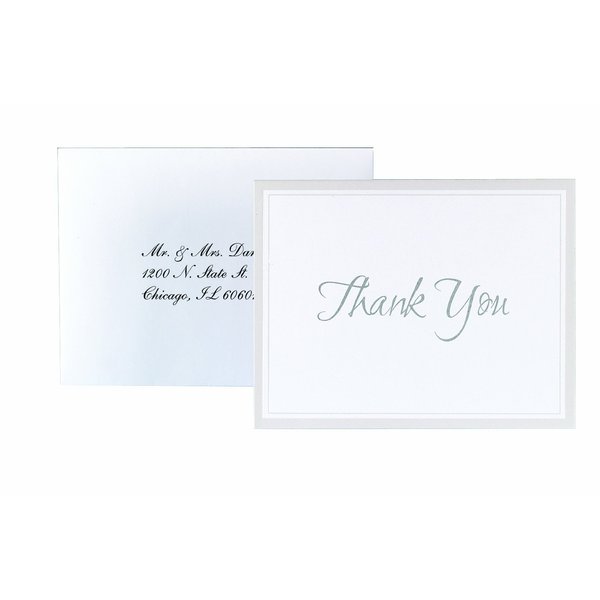 Wilton 50-Pack Keep with Tradition Thank you Cards, White