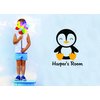 Penguin Penguins Kids Boys Girls Room Decor Animals Childrens Wall Decal - Custom Monogram Vinyl Wall Art - Personalized Name Vinyl Lettering - Size 20x20 Inches