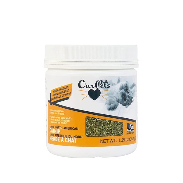 Our Pets Premium Catnip - 1.25 oz Jar of High Potency Catnip - 100% North American Grown