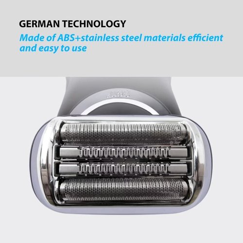 94M Series 9 Pro Replacement Shaver Head for Braun Series 9 Pro Electric Shaver Foil & Cutter 9030s 9040s 9050cc 9240s 9242s 9280cc(Silver)