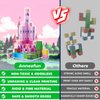 Annexfun Building Blocks-100PCS Building Blocks, Building Castle Princess Castle Garden STEM Cubes for Toddler Kids Toys, Construction Toys for Kids Ages 3+, Christmas Birthday Gifts for Girls