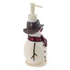 Avanti Linens - Soap Dispenser/Lotion Pump, Countertop Accessories, Holiday Inspired Bathroom Decor (Snowmen Gathering Collection)