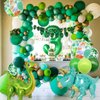 18pcs Dinosaur Theme Birthday Party Decorations, Giant 3D Standing Dinosaur Balloon, Number 3 Boy Birthday Party Supplies, Dinosaur 3rd Green Latex Mylar Foil Balloon Baby Shower Supplies (Number 3)