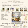 Spilay DIY Miniature Dollhouse Wooden Furniture Kit,Handmade Mini Iron Box Theater Model,1:24 Scale Creative Doll House Toys for Lovers Q06