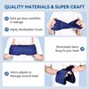Cooling Gel Eye Masks for Cold & Warm Compress, Ice Cold Sleep Mask for Puffy Eyes, Dark Circles, Migraine & Headache Relief, Soft Thick Gel for Long-lasting Comfort for Eye Strain, Dry Eye(Blue)