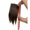 2pcs Human Hair Short Thick Hairpieces Adding Extra Hair Volume Clip in Hair Extensions 4" Brazilian Virgin Hair Topper for Thinning Hair Women and Men 2 packs Lot (Dark Brown)
