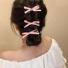 24 PCS Mini Bowknot Hair Clips Sweet Hair Bows Pink Bow Hair Clips Hair Barrettes for Teens Kids Ribbon Alligator Hair Bow Clips Hair Accessories for Women Girls Toddlers