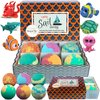 Kids Bath Bombs with Toys Inside - Organic, Gentle & Kid Friendly Bubble Bath Fizzies with Surprise Inside. Spa Bath Fizz Balls Kit. Fizzy Balls w/Rich Bubbles, Birthday Gifts for Kids, Boys, Girls