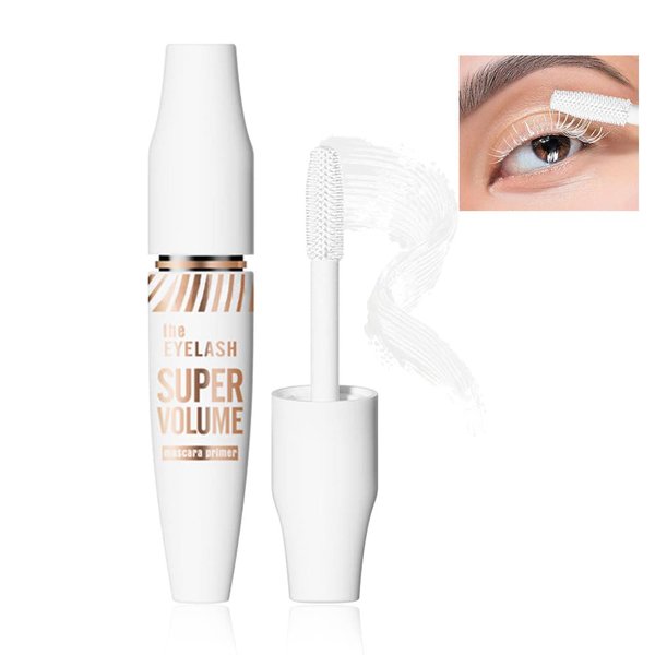 Colored Colorful Waterproof Mascara for Eyelashes Set,Blue White Black Brown Purple Long lasting Charming Voluminous Cruelty Free Vegan Eye Makeup (D-1Pc White mascara, D)