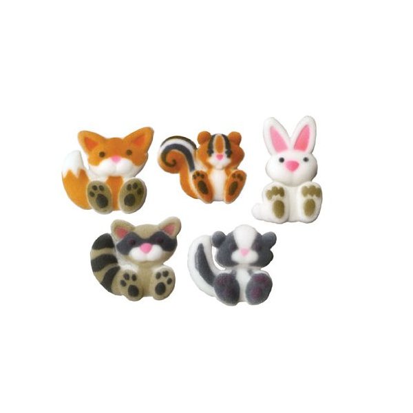 Woodland Animal Sugar Decoration Assortment - 70 pcs (LK 45812)