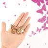 VinBee Butterfly Hair Clips, 10 Pack Cute Metal Butterfly Hair Claw Pins Barrettes Accessories for Girls and Women (Gold)