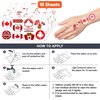 Canada Temporary Tattoos Happy Canada Day Party Decorations Favors Supplies Themed Cute Stickers 10 Sheets 100 PCS Gifts for Baby Girls Boys Class School Carnival