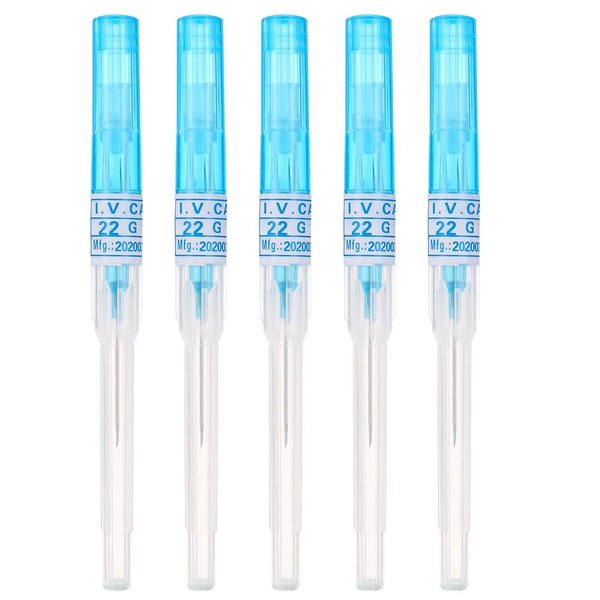 Piercing Needles,5PCS 22G Gauge IV Catheter Needles Kit Piercing for IV Start Kits