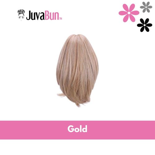 JUVABUN 7" Straight Claw Clip In Ponytail Hair Extensions - Medium Blonde | Ponytail Extension Human Hair | Hair Extensions for Women & Men | Washable, Realistic And Synthetic | Medium Blonde