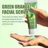 Green Tangerine Vitamin C Face Scrub - Microdermabrasion Facial Scrub, Purifying Exfoliating for Face & Body, Gentle for Sensitive Skin, Korean Skincare for Smoother Skin (1PC, 1)