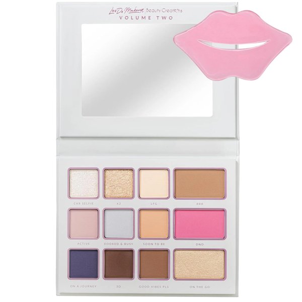 Glam Lux Beauty Bundle Beauty Creations Lesdo Makeup Getting It Done Multi-Use face Palette 9 eyeshadow shades Shimmer & Matte, Bronzer, Highlighter, Sculting and Defining Blush w Lip Mask