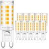 winshine 10 Pack Dimmable G9 LED Light Bulb 2700K Soft White, 4W (40Watt Halogen Replacement) G9 Base Chandelier Light Bulb, T4 Shape G9 Bi Pin Base, CRI85 120V 360°