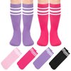 Toddler Soccer Socks Girls Soccer Socks Kids Soccer Socks Youth Soccer Socks Girls Purple Softball Socks for Girls Youth