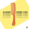Allegro Comb 1004 Wide Teeth Detangling Combs For Women, Stylists, Curly Hair Teasing Comb Mens Comb 2 Piece (Tan)
