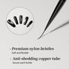 Tipsketch Nail Art Liner Brushes 5Pcs Dotting Pen Tools Nail Art Brushes Thin Liner Set(4/8/12/15/20 mm) for Long Lines, Thin Details Gel Polish Nail Paintings Double-End Nail Art Tools