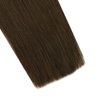 Ugeat Tape in Straight Hair Extensions 24 Inch Real Human Hair Extensions Tape in 50G/20PCS Remy Human Hair Tape in Extensions #4 Dark Brown Hair Extensions Tape in Human Hair