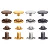 100 Set Snap Fasteners Leather Snaps Button Kit Press Studs with 4 Pieces Fixing Tools, 12.5 mm in Diameter