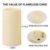 2PACK Outdoor Waterproof plastic flameless Candles with Remote Control and Timer, LED Flickering Battery Operated electric Pillar Candles (D3 xH5.5) for Camping, Weddings, Gifts ，Home Decoration