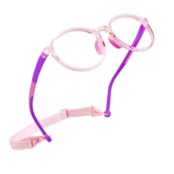 LifeArt Kid Blue Light Blocking Glasses, Filter 85% of Harmful Blue Light, Anti Eyestrain and Blurry, Computer Glasses(Clear Pink)