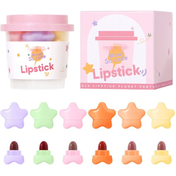 Lovelycat Mini Cute Capsule Lipstick Set, 16 Matte Lipsticks16 Colors Velvet Waterproof Long Lasting Capsule Lipstick, Matte Lipstick Set Nonstick Cup Easy To Color (KH7)