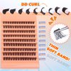 Lash Clusters DD Curl Lash Extension 126pcs Wispy Eyelash Clusters Natural Individual Lashes with Thin Band Light Fluffy DIY Eyelash Extension 10-16mm Fake Eyelashes by TOOCHUNAG