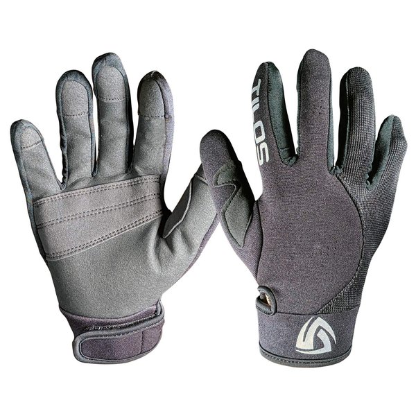 Tilos 1.5mm Tropical Dive Gloves Stretchy Mesh with Amara Leather for Snorkeling, Kayaking, Water Jet Skiing, Sailing, Scuba Diving, Rafting (Black XL)