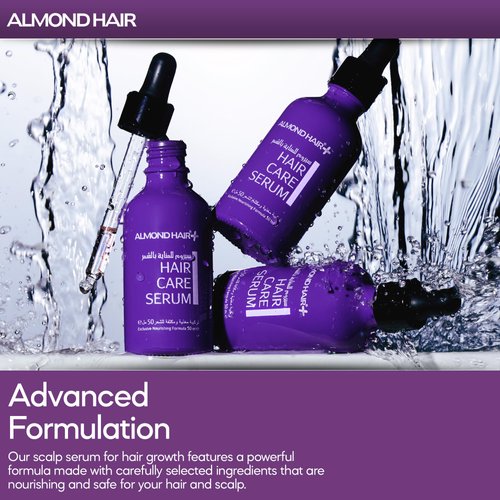 Almond Hair Growth Serum – 1-Pack Hair Regrowth Treatment for Women – Hair Serum for Hair Growth, Hair Thinning and Loss – Natural Henna Extract–Women’s Hair Growth Treatment for Damaged Hair (1 Pack)