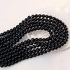 QINJIEJIE 100PCS Black Obsidian Beads 8mm Natural Stones Beads Round Loose Gemstones Crystals Bead for DIY Bracelet Beading Jewelry Making Necklace Earrings 0.32" Crystal Stone
