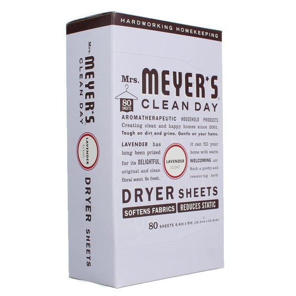 Mrs Meyer's Clean Day Dryer Sheet, 80 Count