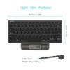 Arteck 2.4G Wireless Keyboard Ultra Slim and Compact Keyboard with Media Hotkeys for Computer Desktop PC Laptop Surface Smart TV and Windows 11/10/8/7, Black