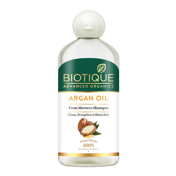 Biotique Walnut Bark Volumizing Shampoo For Fine & Thinning Hair 190 ml/ 6.42 Oz. I Makes Hair Healthy, Silky, Shiny And Pure Natural Black I Musk Root Soap Nut And Black Malya Flowers