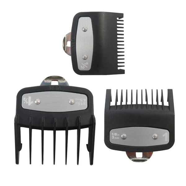 Zafina-UP Premium Guard Guide Clipper Comb with Easy Snap-On Metal Clip Scissor Guards for All Wahl Clippers Safe Installation with Precise Trimming, Enhance Your Grooming Experience