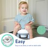 Nuby On-The-Go Portable Potty Seat - Travel Toilet Seat for Boys and Girls 18+ Months - Includes Storage Bag and Disposable Potty Liners - Toddler Travel Essentials - Toddler Potty Training Toilet