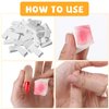 40 Pcs Triangle Nail Sponges for Ombre, Soft Nail Art Sponge, Ombre Nail Polish Sponge for Color Fade Manicure DIY Nail Art Tools(White)