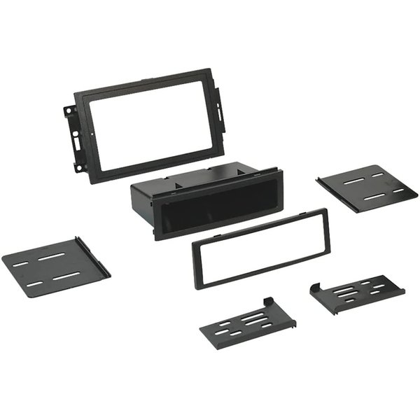 Scosche CR1289B Compatible with 2005-08 Chrysler / Dodge / Jeep ISO Double DIN & DIN+Pocket Dash Kit, models w/Nav