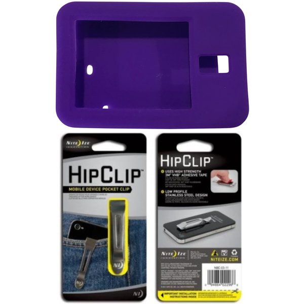 RockaDex Tandem T-Slim Pump case & Clip Combo. (Purple)