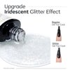 modelones Iridescent Silver Glitter Gel Top Coat - No Wipe, Glossy Finish, Long Lasting, Soak Off Gel Polish Nail Art Manicure, 10ml