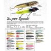 Heddon Super Spook Topwater Fishing Lure for Saltwater and Freshwater, Black Shiner, Super Spook (7/8 oz)