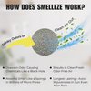 SMELLEZE Reusable Fridge & Freezer Smell Removal Pouch: Eliminates Food Odor Without Chemicals Beige
